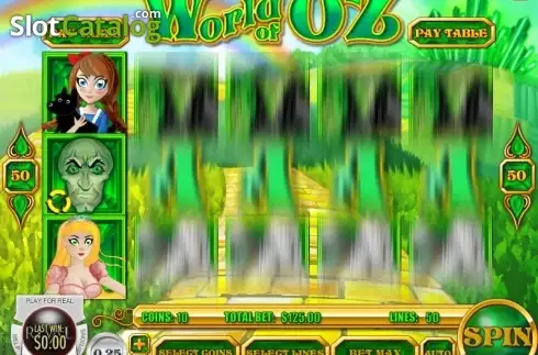 Skärmdump6. World of Oz slot