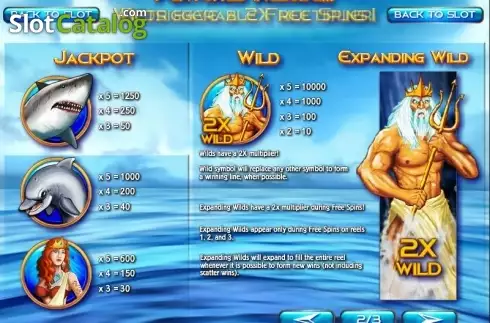 Bildschirm3. Rise of Poseidon slot