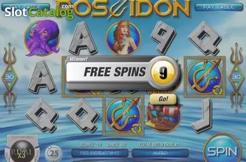Bildschirm7. Rise of Poseidon slot