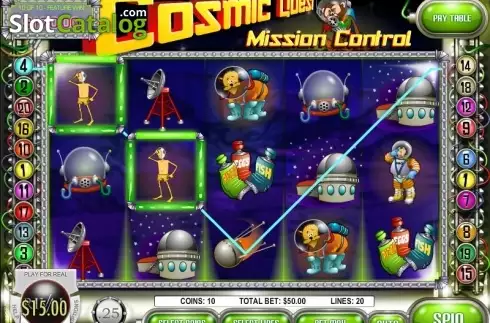 Ekran5. Cosmic Quest: Mission Control yuvası