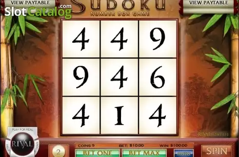 Win screen. Sudoku Box Game slot