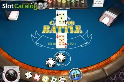 Schermo3. Casino Battle (Rival Gaming) slot