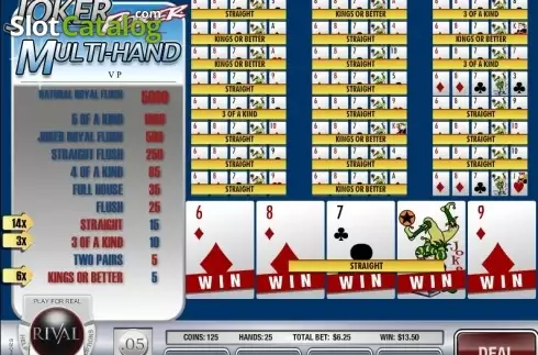 Screen4. Joker Poker (Rival) slot