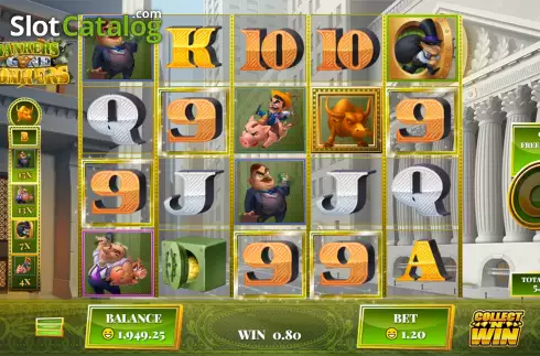 Free Spins screen 2. Bankers Gone Bonkers slot