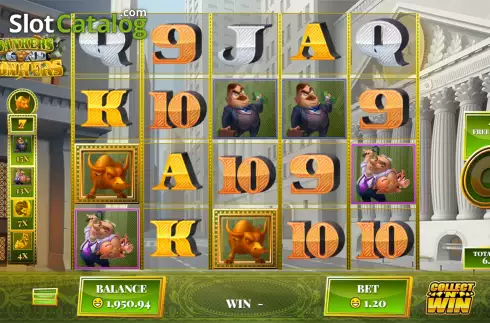 Free Spins screen 3. Bankers Gone Bonkers slot