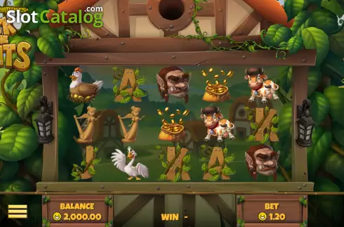 Game screen. Fairytale Fortunes: Jack and the Giants slot