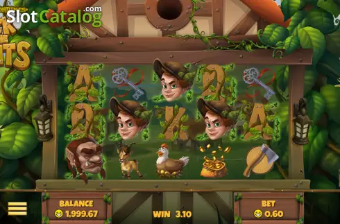 Win screen. Fairytale Fortunes: Jack and the Giants slot