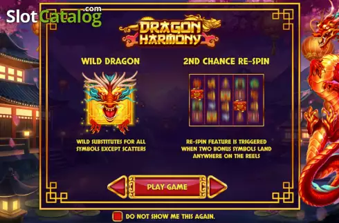 Ekran2. Dragon Harmony yuvası