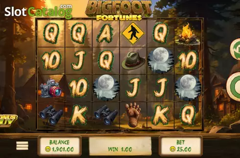 Ekran3. Bigfoot Fortunes yuvası