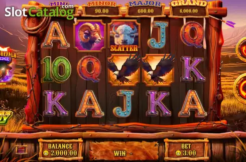Skärmdump2. Blazin' Buffalo Extreme slot