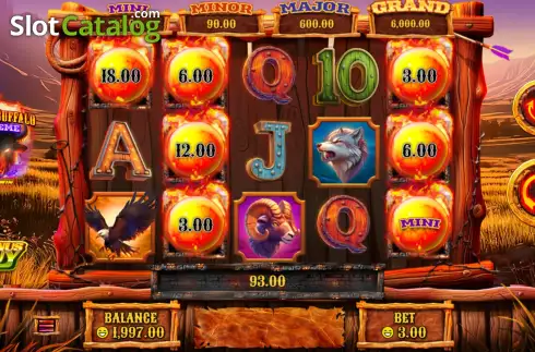 Skärmdump3. Blazin' Buffalo Extreme slot