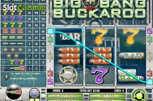 Win Screen 3. Big Bang Buckaroo slot