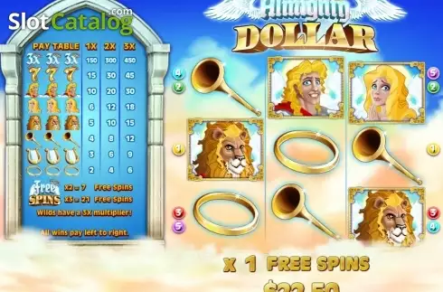 Free Spins 3. Almighty Dollar slot