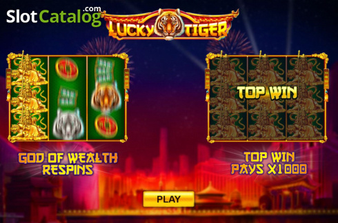 Écran2. Lucky Tiger (Rocksalt Interactive) Machine à sous