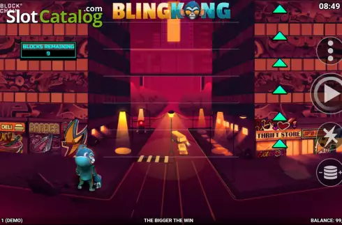 Bildschirm2. Bling Kong slot