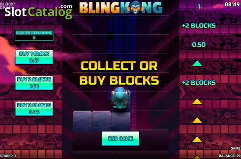 Bildschirm3. Bling Kong slot