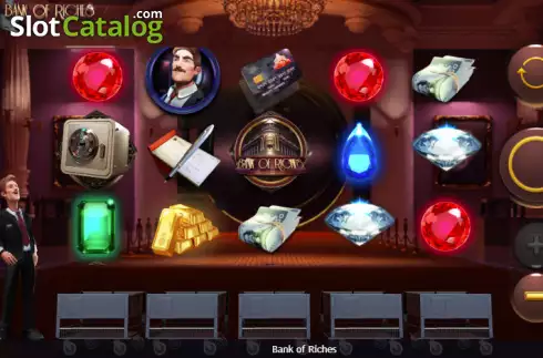 Reels screen. Bank of Riches slot