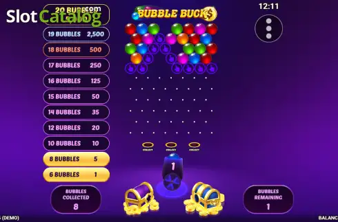 Skärmdump3. Bubble Bucks slot