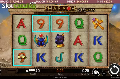 Ecran4. Pharaoh (Royal Slot Gaming) slot