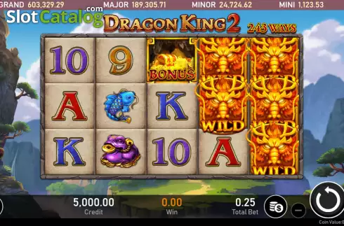 Ekran2. Dragon King 2 yuvası