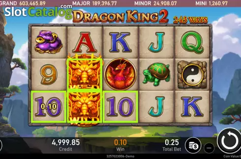 Ekran3. Dragon King 2 yuvası