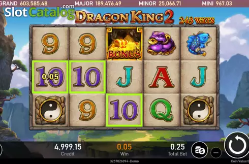 Skärmdump4. Dragon King 2 slot