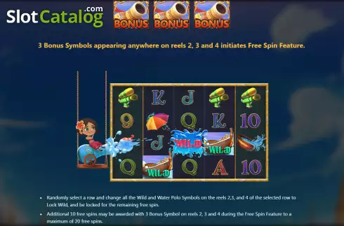 Free Spins screen. Songkran (Royal Slot Gaming) slot