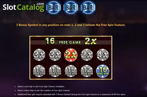 Free Spin feature screen. Royal 777 slot