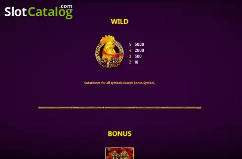 Wild screen. Gold Chicken slot