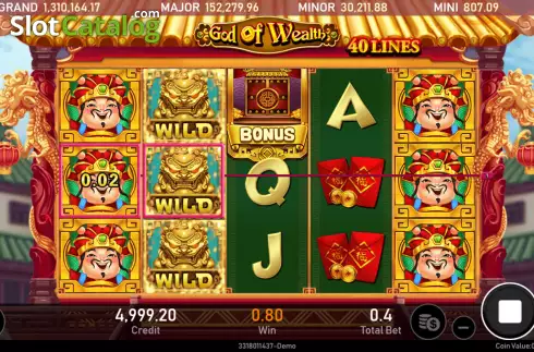 Skärmdump3. God of Wealth (Royal Slot Gaming) slot