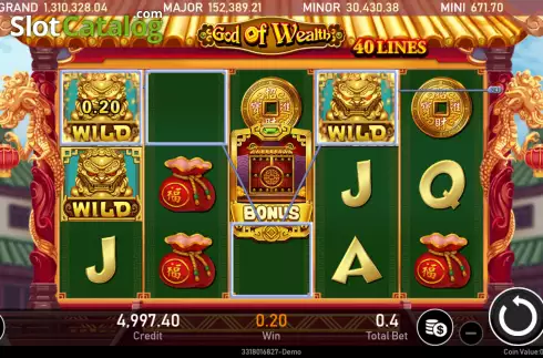 Skärmdump4. God of Wealth (Royal Slot Gaming) slot