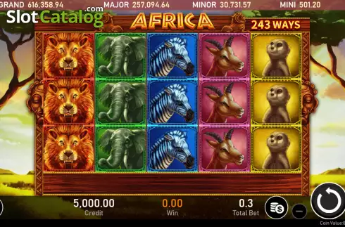 Captura de tela2. Africa (Royal Slot Gaming) slot