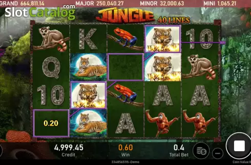 Win screen 2. Jungle (Royal Slot Gaming) slot