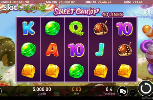 Reel screen. Sweet Candy (Royal Slot Gaming) slot