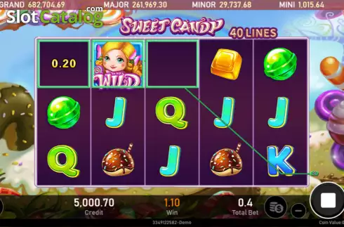 Win screen. Sweet Candy (Royal Slot Gaming) slot