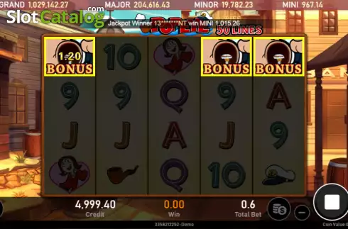 Skärmdump4. Popeye (Royal Slot Gaming) slot
