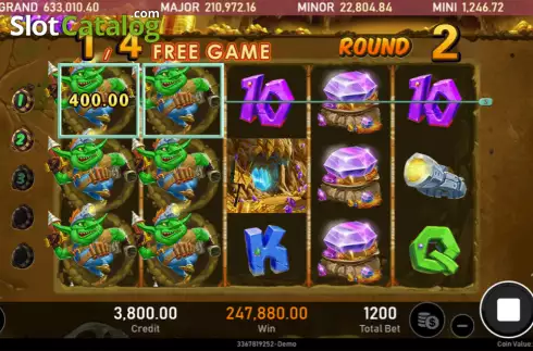 Win screen 2. Goblin Miner slot