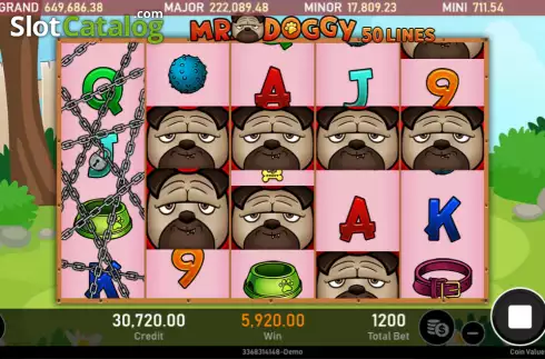 Win screen 2. Mr.Doggy slot