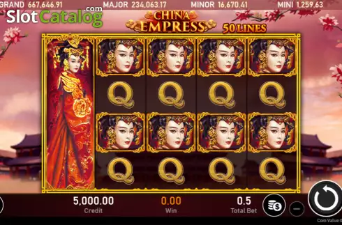 Écran2. China Empress (Royal Slot Gaming) Machine à sous