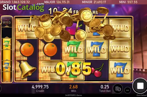 Win screen 2. Sevens High (Royal Slot Gaming) slot