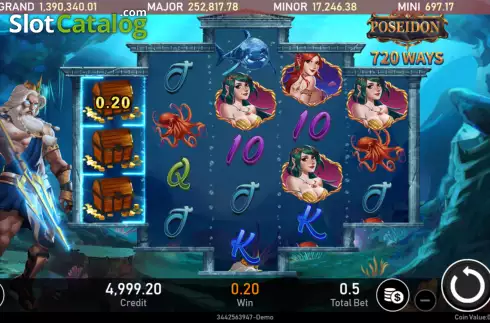 Οθόνη3. Poseidon (Royal Slot Gaming) Κουλοχέρης 