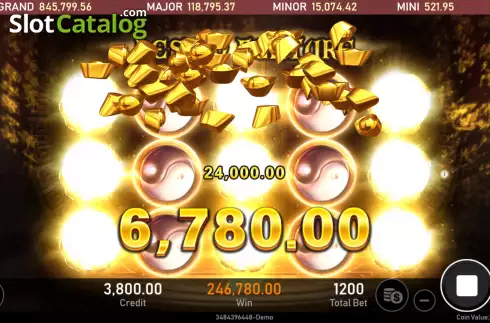 Win screen 2. Tai Chi (Royal Slot Gaming) slot