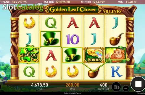 Win screen 2. Golden Leaf Clover slot