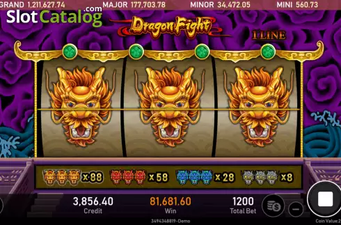 Pantalla3. Dragon Fight (Royal Slot Gaming) Tragamonedas 