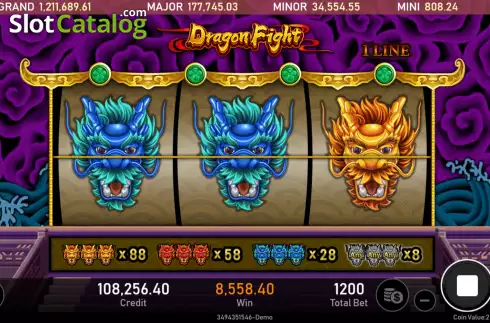Pantalla4. Dragon Fight (Royal Slot Gaming) Tragamonedas 