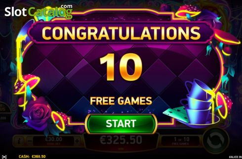 Free Spins 1. Alice in the Wild slot