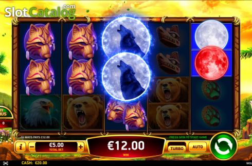 Win screen 2. Wolf Haven slot