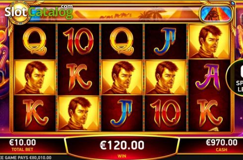 Win screen. Book of 8 Riches slot