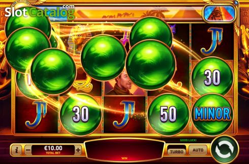 Jackpot Mania Feature screen. Book of 8 Riches slot