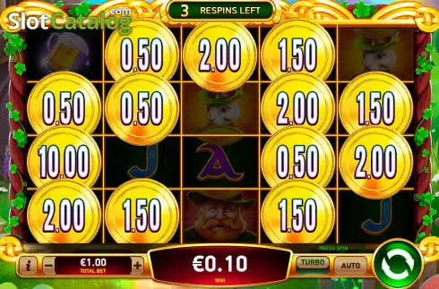 Bildschirm7. Clovers of Luck 2 slot